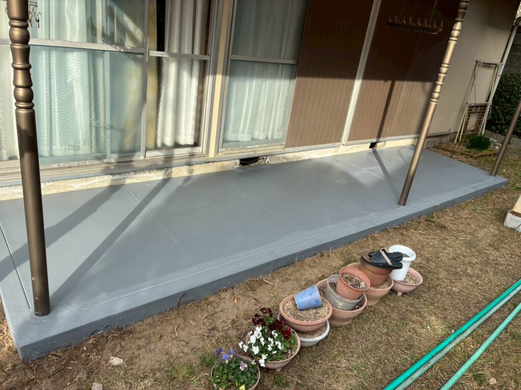 大野城市　G様　土間　着工完工 (1)