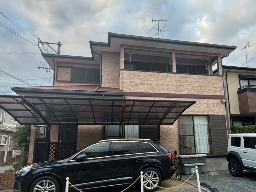 早良区　I様邸　屋根壁完工 (2)