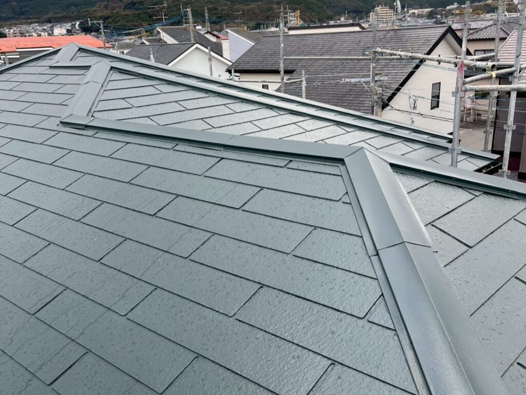 早良区　I邸　屋根壁完工 (1)